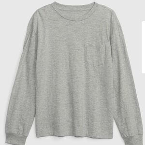 Gap Kids Boys Long Sleeve Pocket Tee, Medium